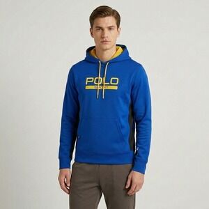 Polo Sport Ralph Lauren‎ Performance Hoodie Blue XL Athletic Preppy Streetwear